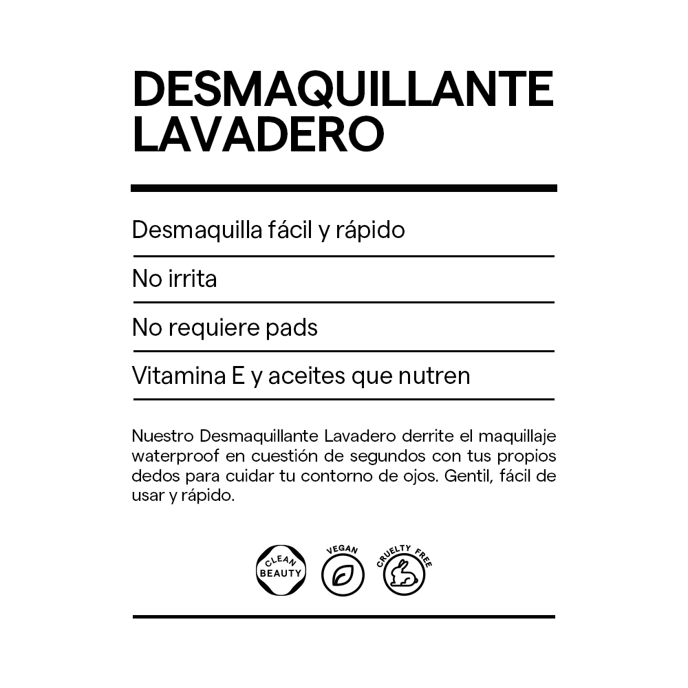 DESMAQUILLANTE WATERPROOF LAVADERO (DESMAQUILLANTE PARA OJOS)